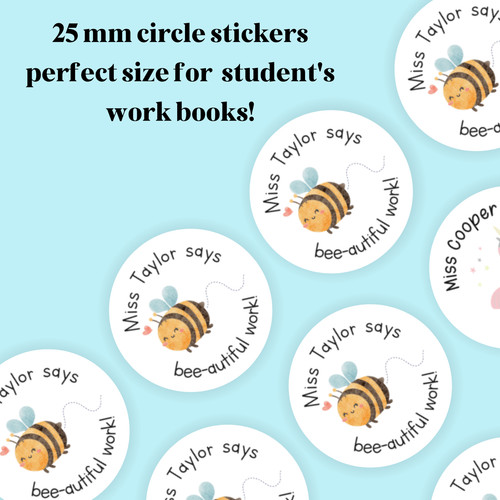 35x personalised bee autiful - personalised, bee-autiful